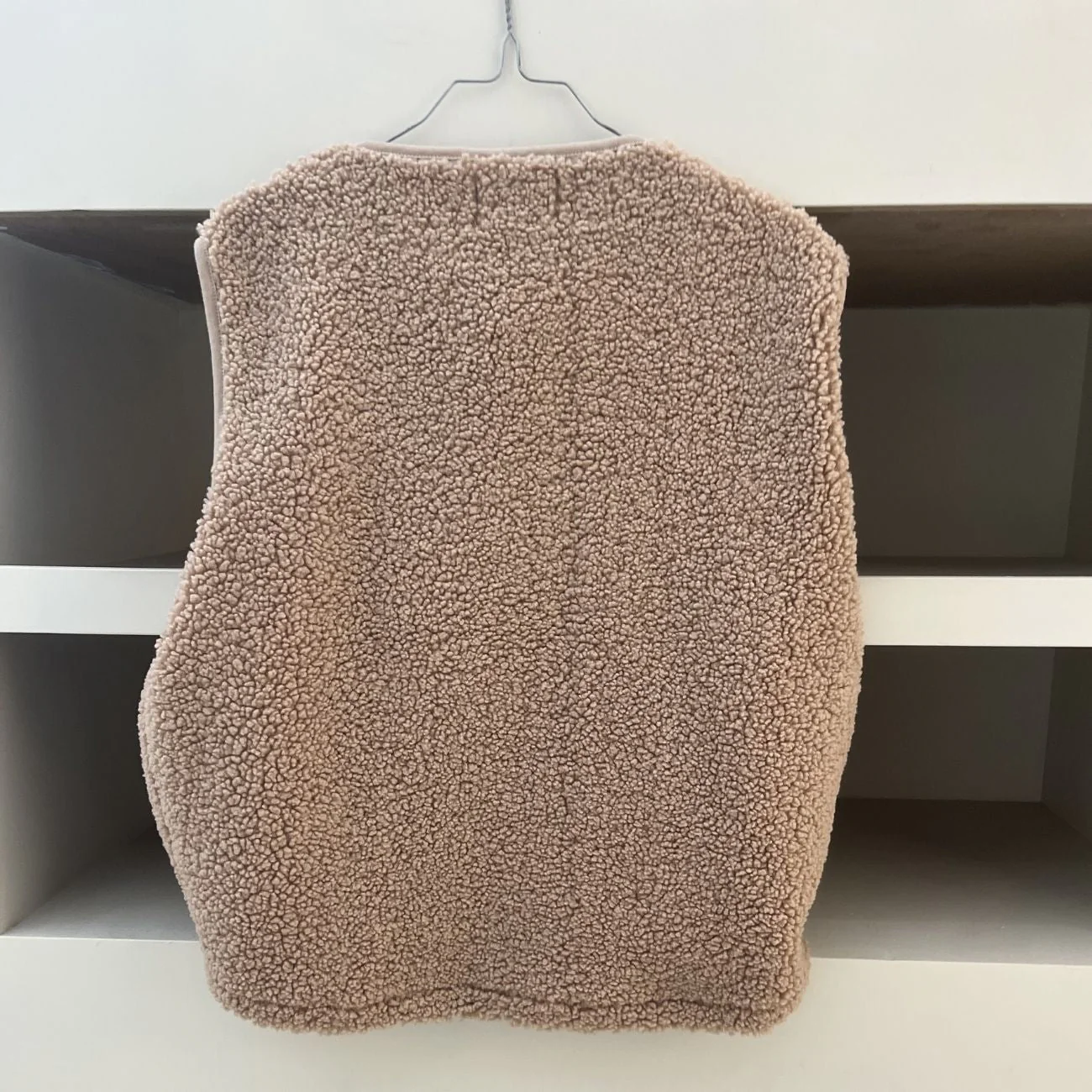 Veste Sherpa sans manche Camel - M (Seconde main) - Image 3